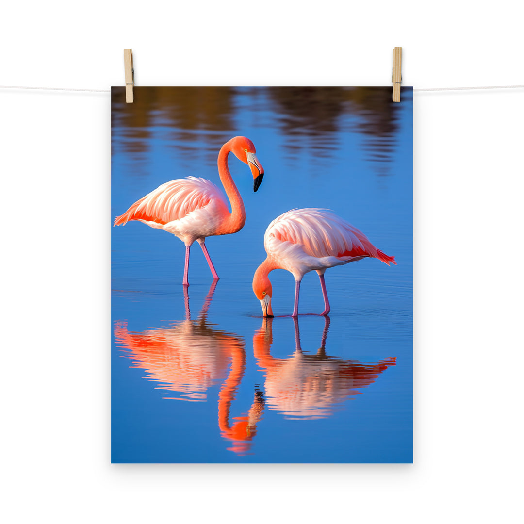 Flamingo Photo paper poster - PosterfyAI.com