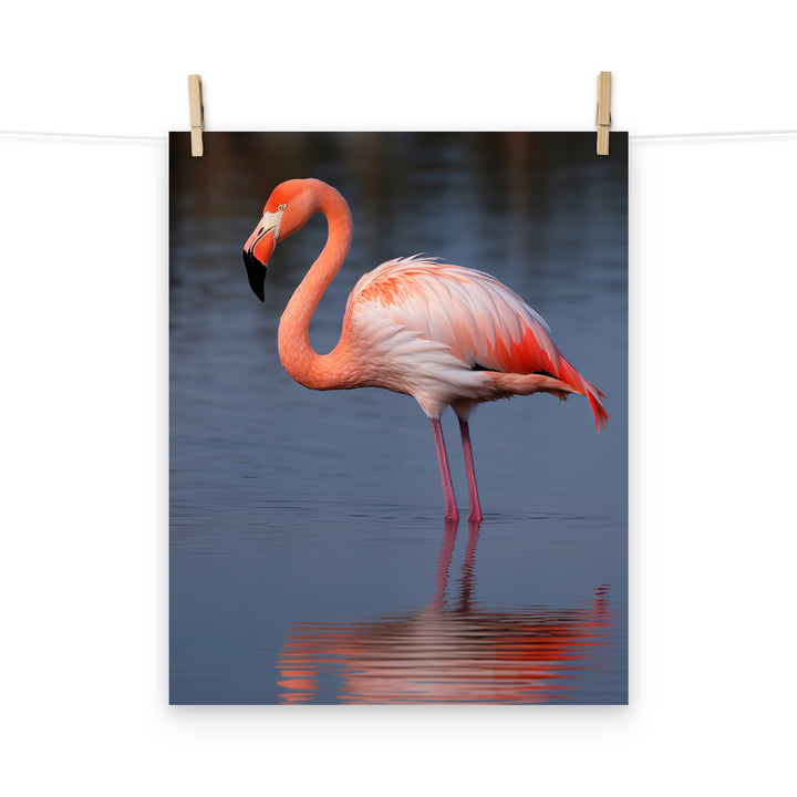 Flamingo Photo paper poster - PosterfyAI.com