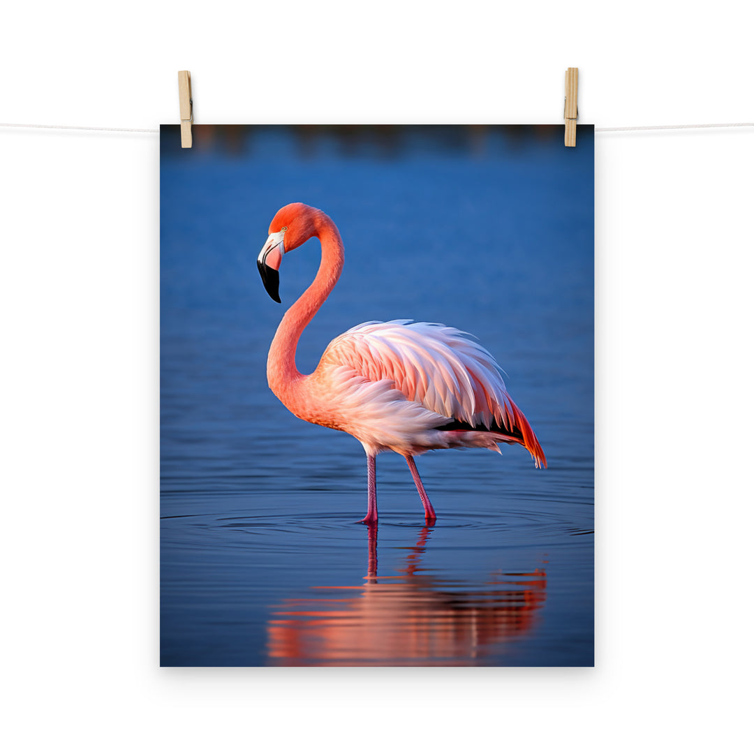 Flamingo Photo paper poster - PosterfyAI.com