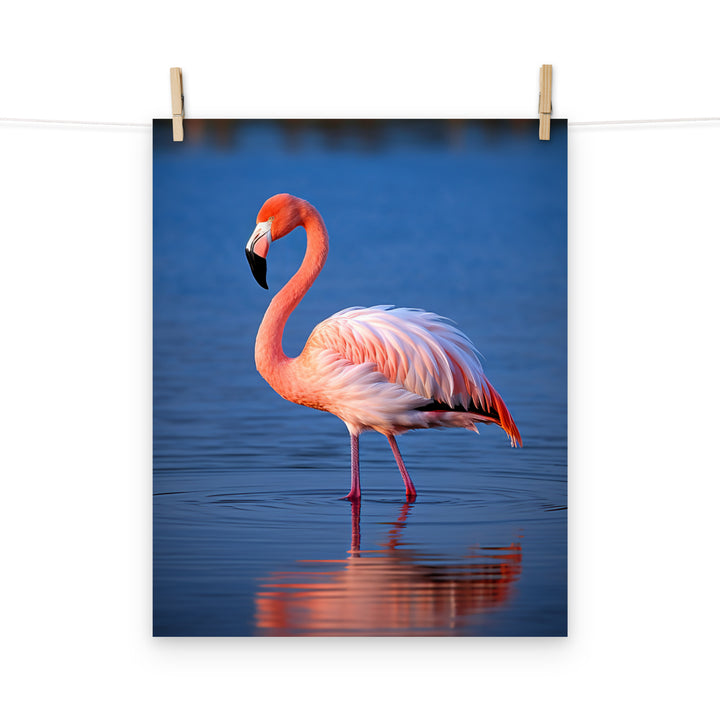 Flamingo Photo paper poster - PosterfyAI.com