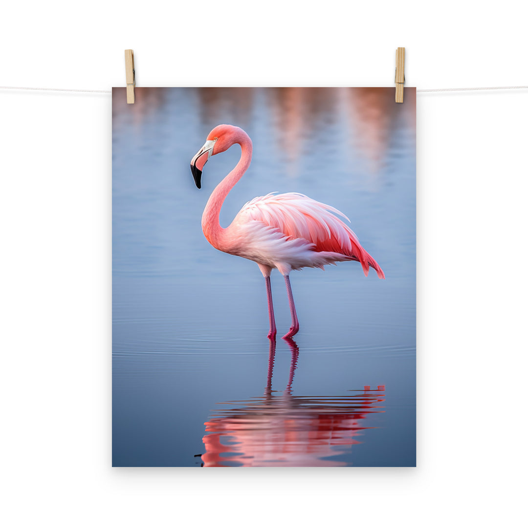 Flamingo Photo paper poster - PosterfyAI.com