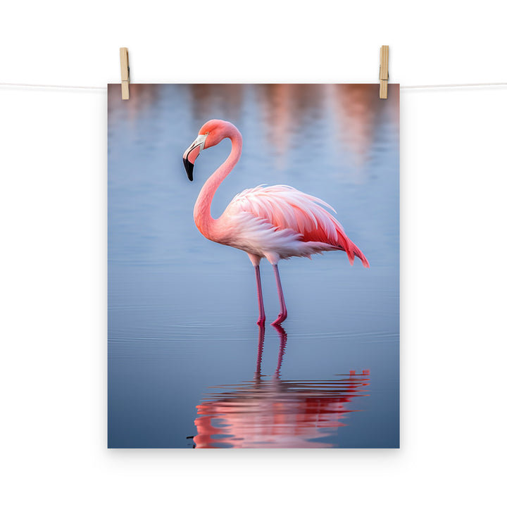 Flamingo Photo paper poster - PosterfyAI.com