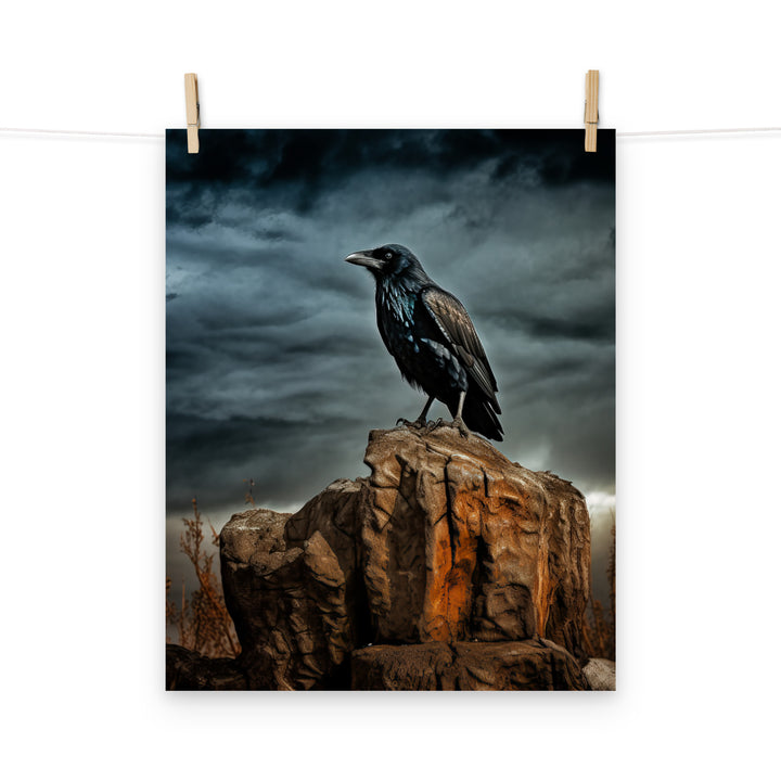 Raven Photo paper poster - PosterfyAI.com