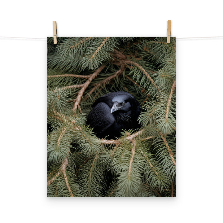 Raven Photo paper poster - PosterfyAI.com