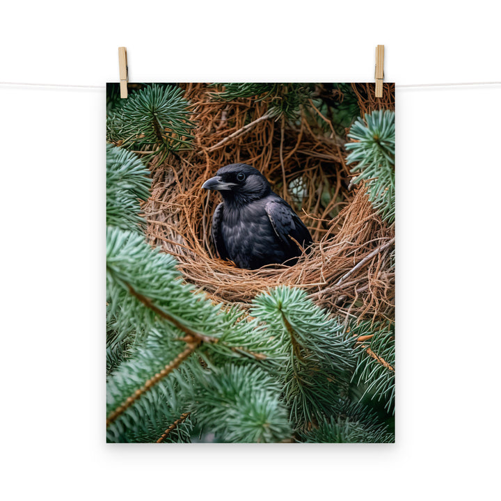 Raven Photo paper poster - PosterfyAI.com