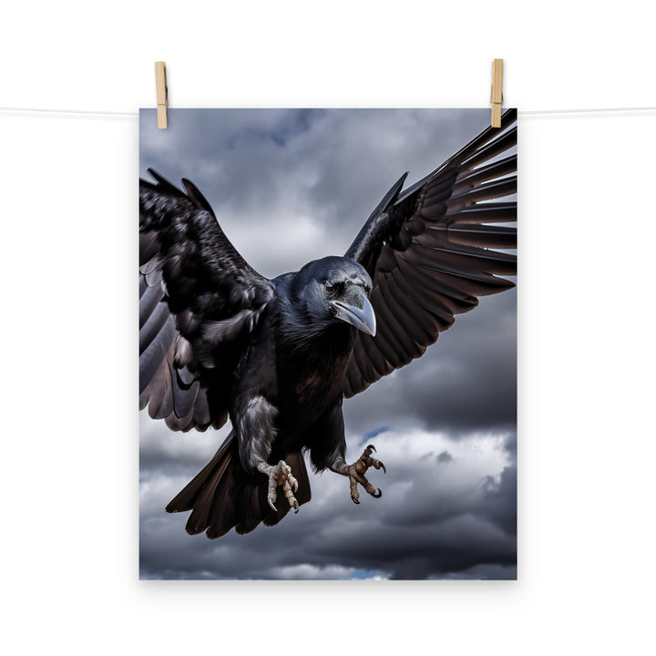 Raven Photo paper poster - PosterfyAI.com
