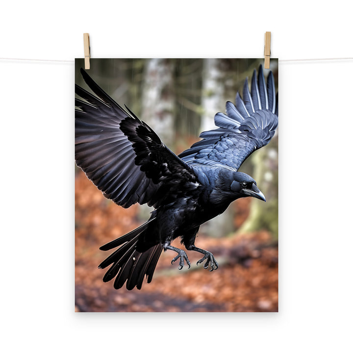 Raven Photo paper poster - PosterfyAI.com