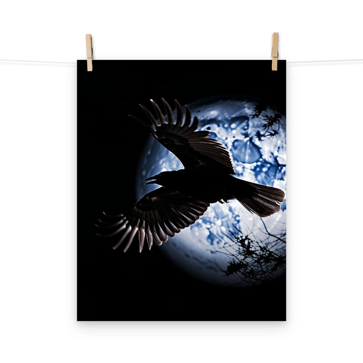 Raven Photo paper poster - PosterfyAI.com