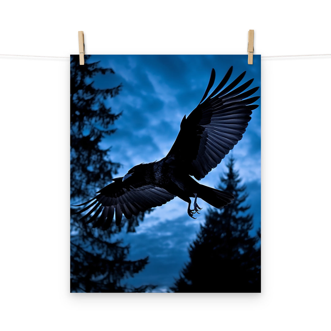 Raven Photo paper poster - PosterfyAI.com