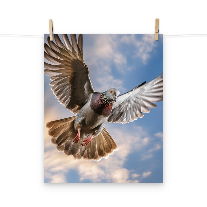 Pigeon Photo paper poster - PosterfyAI.com