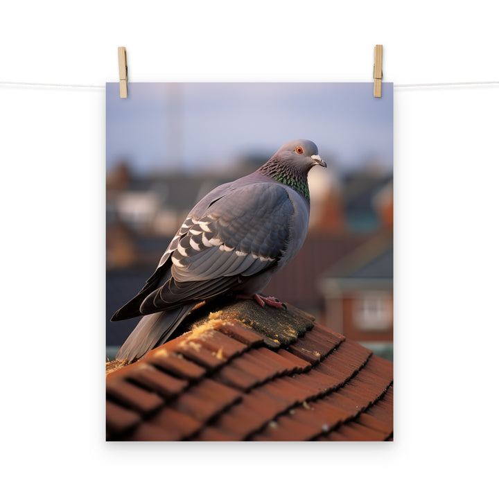Pigeon Photo paper poster - PosterfyAI.com