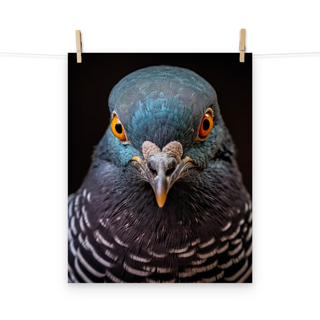 Pigeon Photo paper poster - PosterfyAI.com