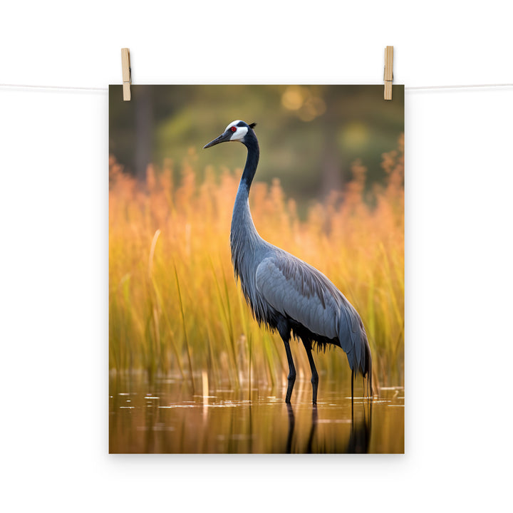 Crane Photo paper poster - PosterfyAI.com