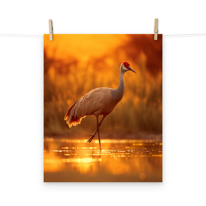 Crane Photo paper poster - PosterfyAI.com