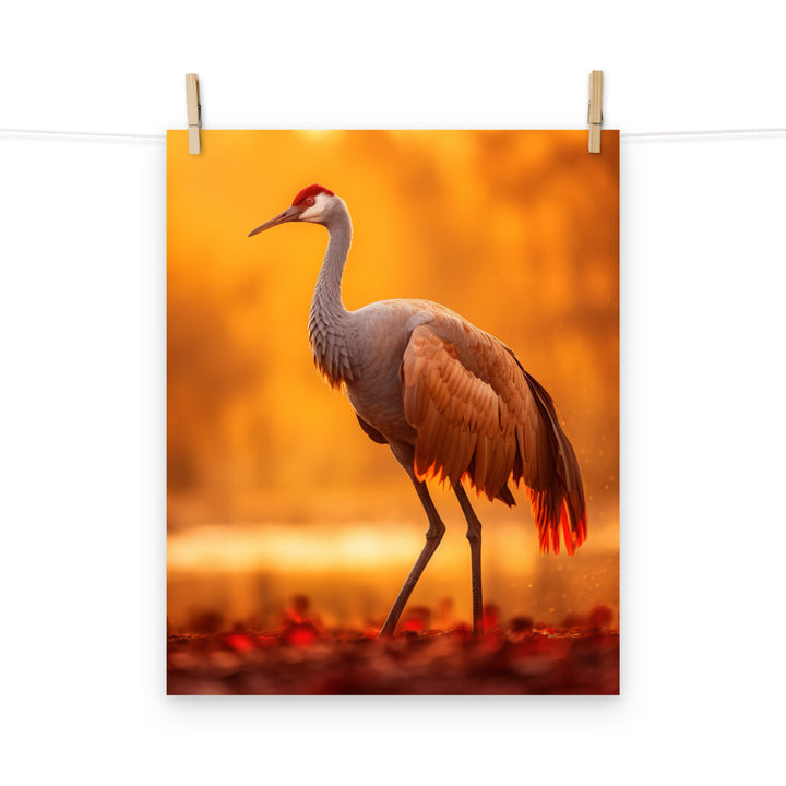 Crane Photo paper poster - PosterfyAI.com