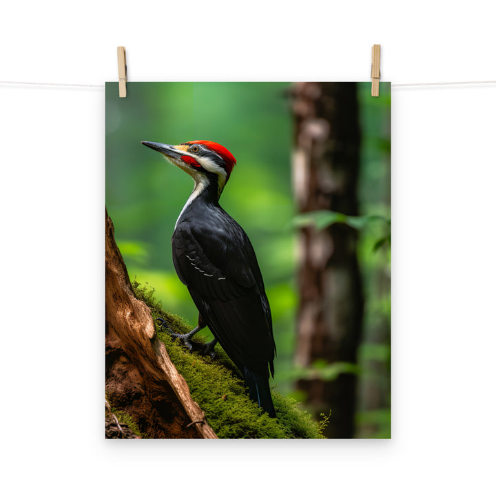 Woodpecker Photo paper poster - PosterfyAI.com