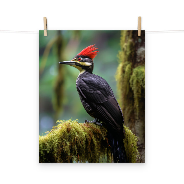 Woodpecker Photo paper poster - PosterfyAI.com