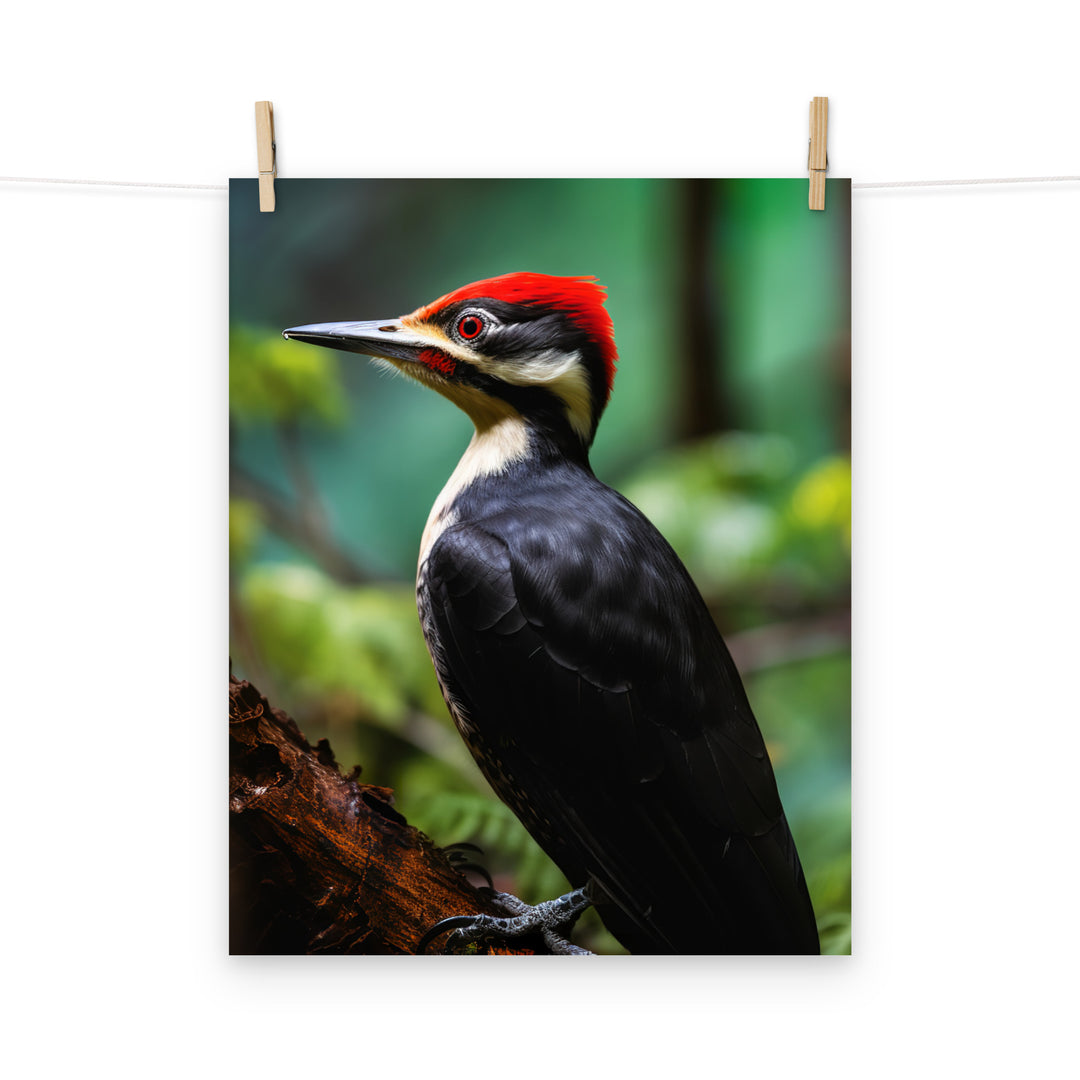 Woodpecker Photo paper poster - PosterfyAI.com