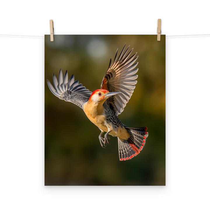 Woodpecker Photo paper poster - PosterfyAI.com
