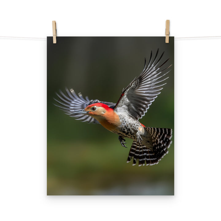Woodpecker Photo paper poster - PosterfyAI.com