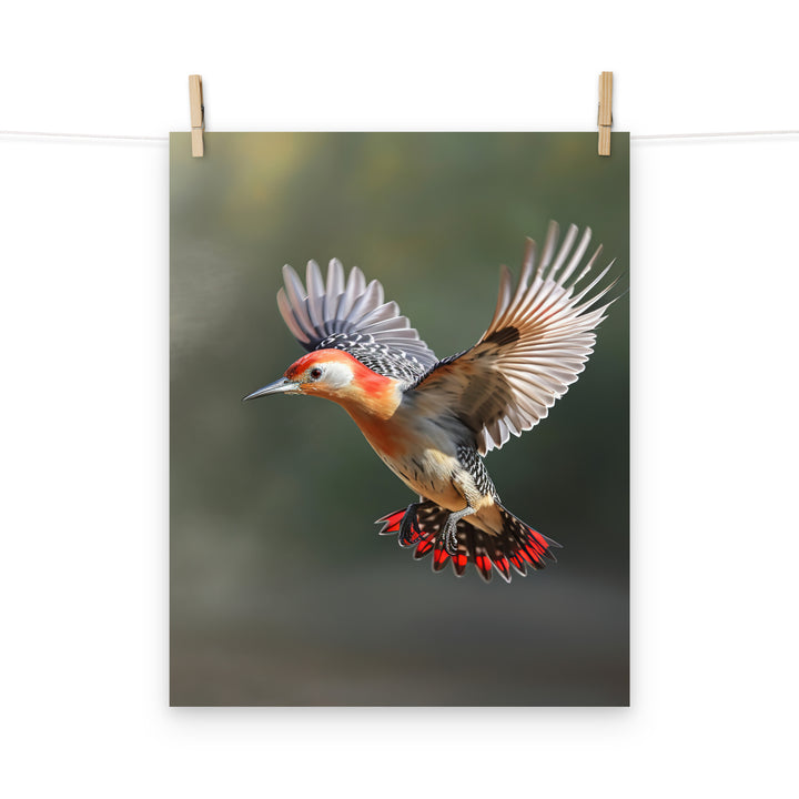 Woodpecker Photo paper poster - PosterfyAI.com