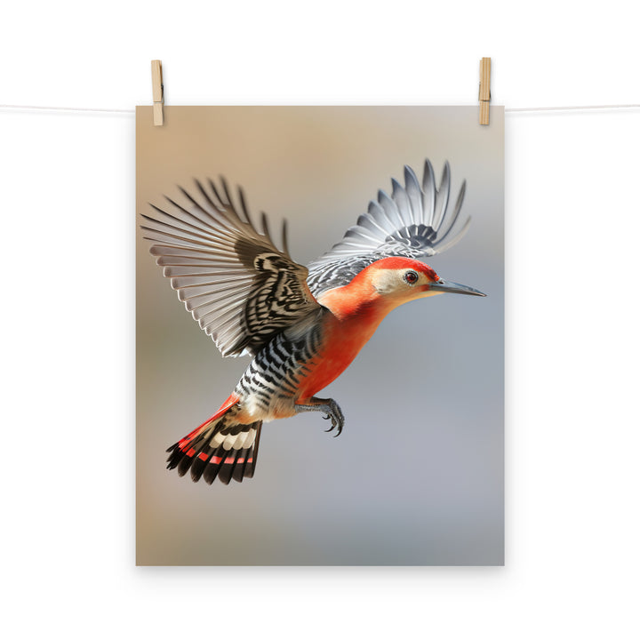 Woodpecker Photo paper poster - PosterfyAI.com