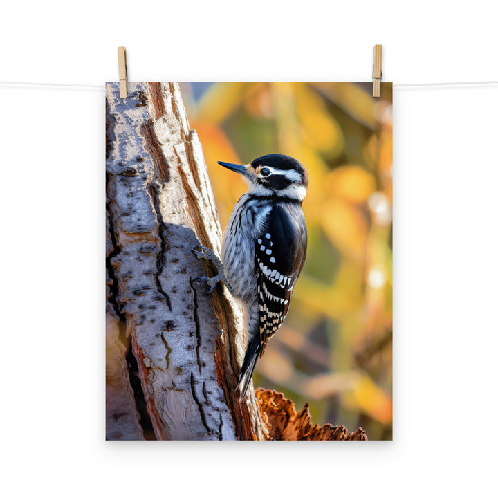 Woodpecker Photo paper poster - PosterfyAI.com