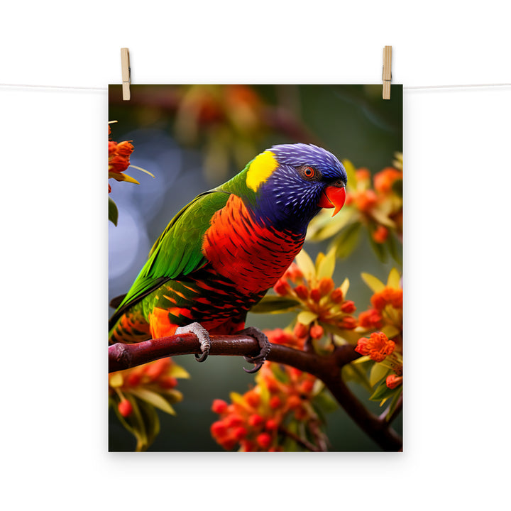 Lorikeet Photo paper poster - PosterfyAI.com