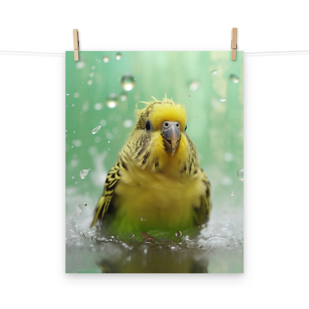 Budgerigar Photo paper poster - PosterfyAI.com
