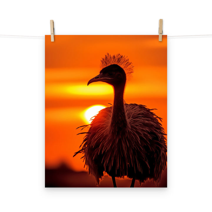 Emu Photo paper poster - PosterfyAI.com