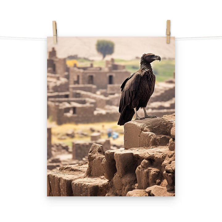 Vulture Photo paper poster - PosterfyAI.com