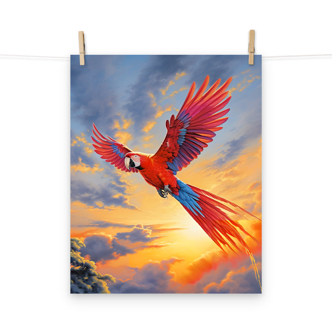 Macaw Photo paper poster - PosterfyAI.com