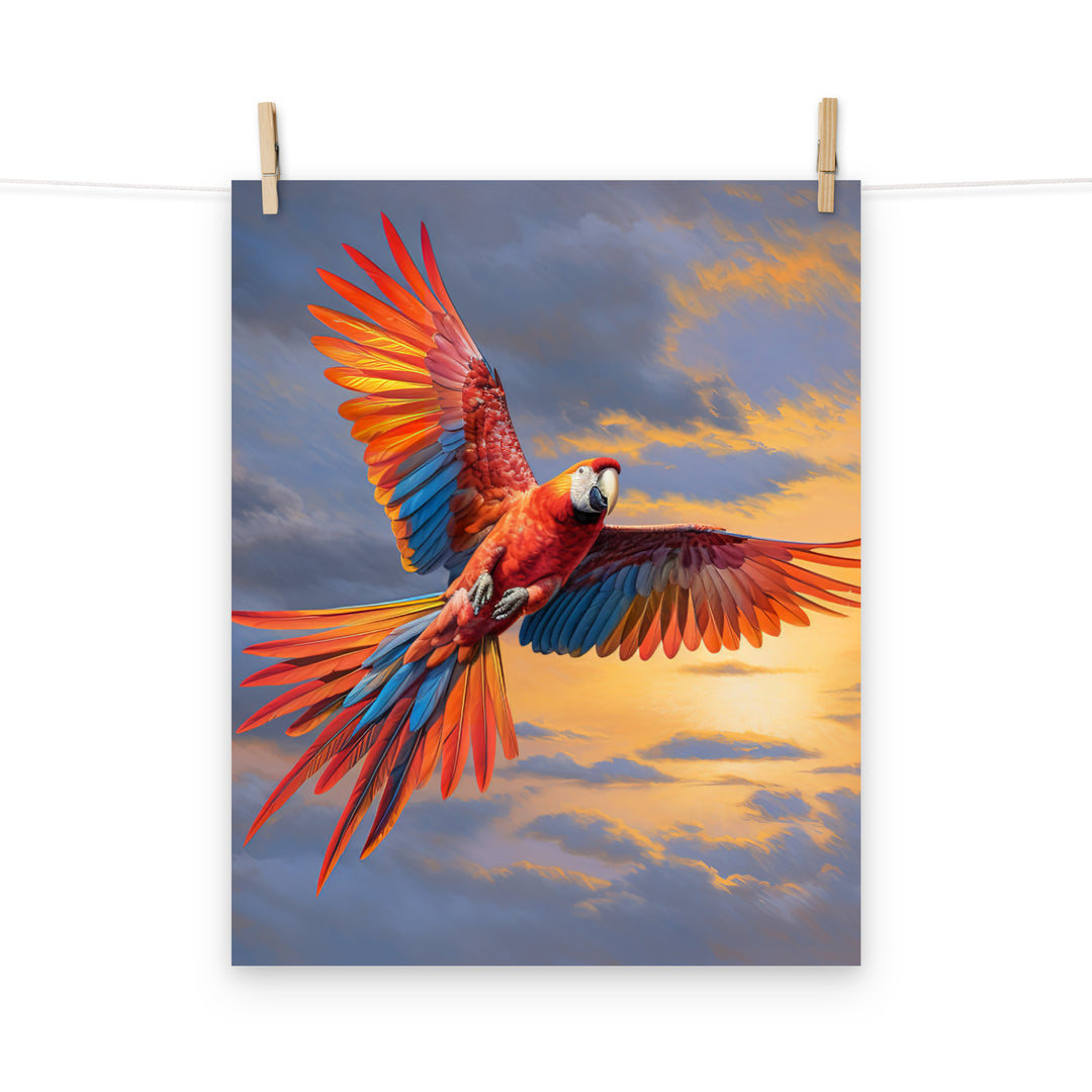 Macaw Photo paper poster - PosterfyAI.com