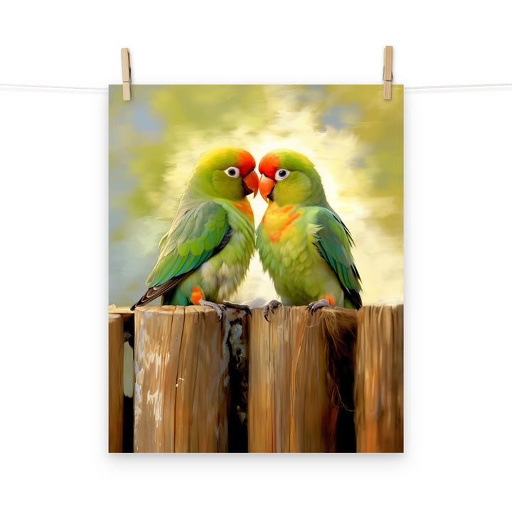 Lovebird Photo paper poster - PosterfyAI.com
