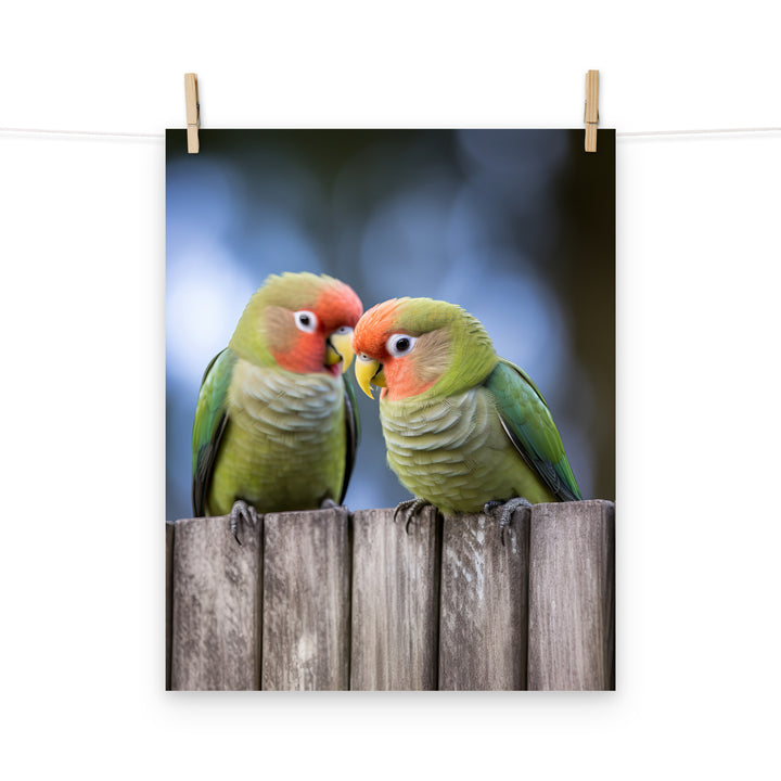 Lovebird Photo paper poster - PosterfyAI.com