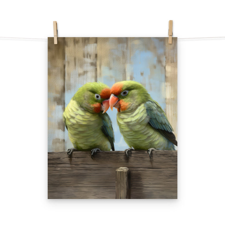 Lovebird Photo paper poster - PosterfyAI.com