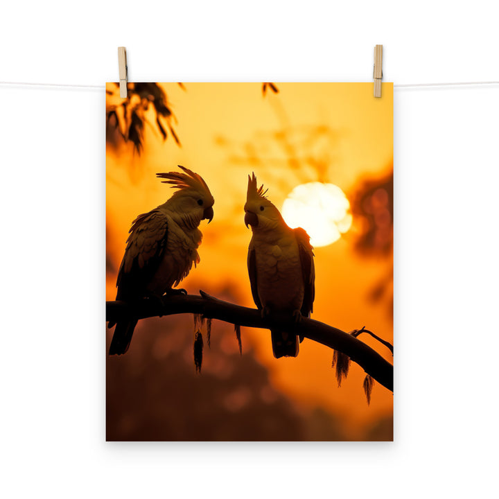 Cockatoos Photo paper poster - PosterfyAI.com