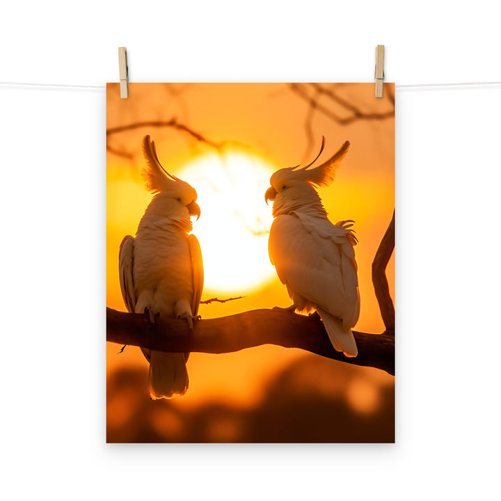 Cockatoos Photo paper poster - PosterfyAI.com