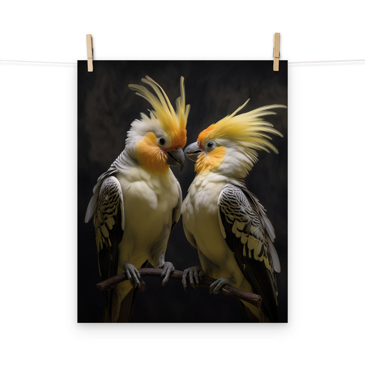 Cockatiels Photo paper poster - PosterfyAI.com