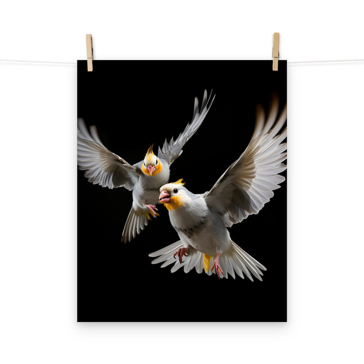 Cockatiels Photo paper poster - PosterfyAI.com