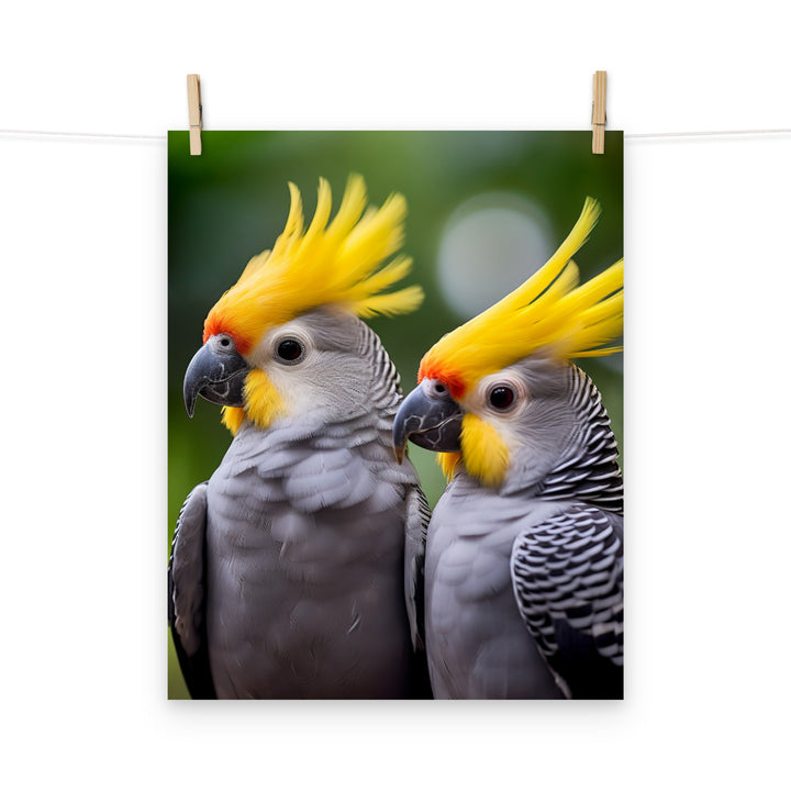 Cockatiels Photo paper poster - PosterfyAI.com
