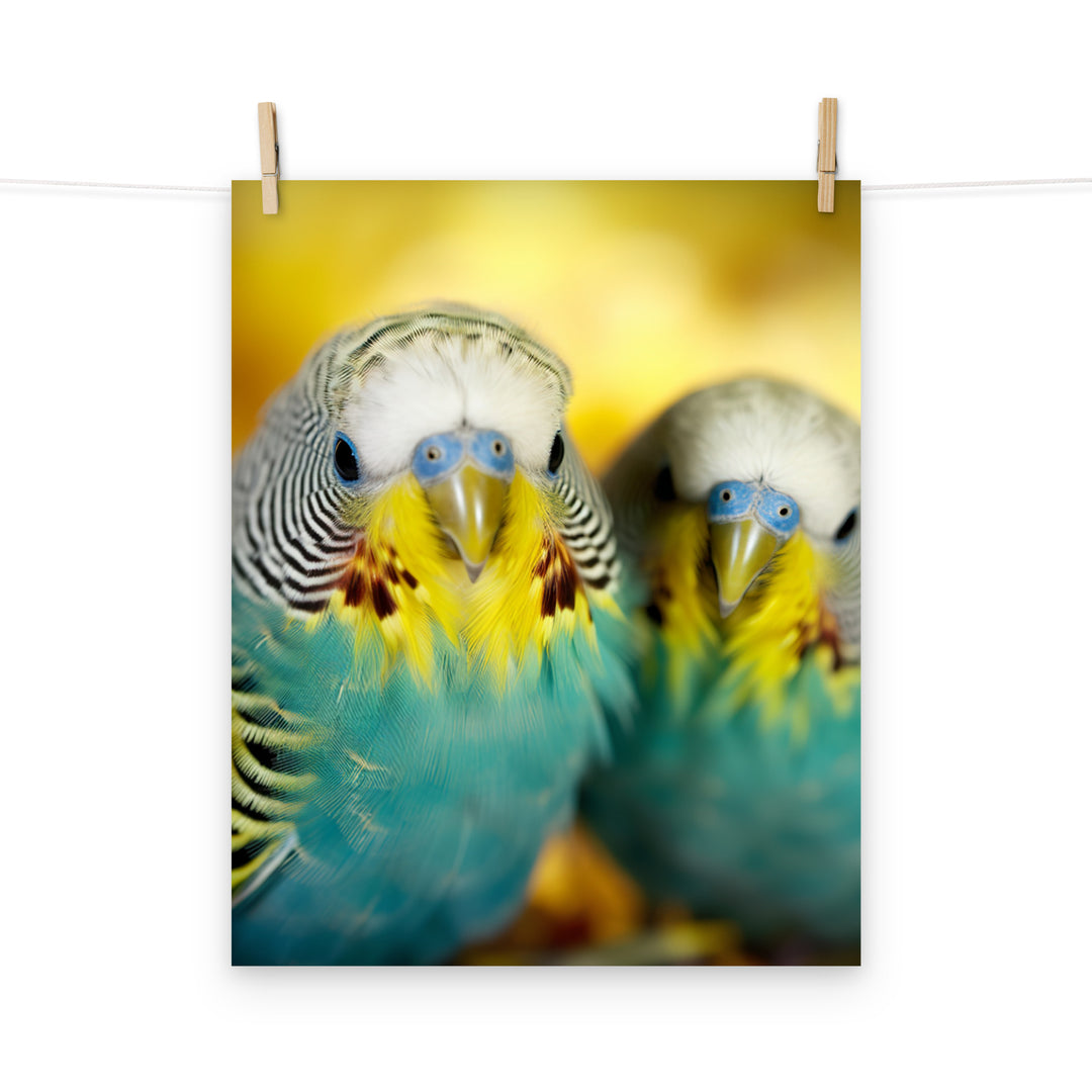 Budgerigar Photo paper poster - PosterfyAI.com