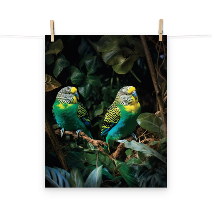 Budgerigar Photo paper poster - PosterfyAI.com