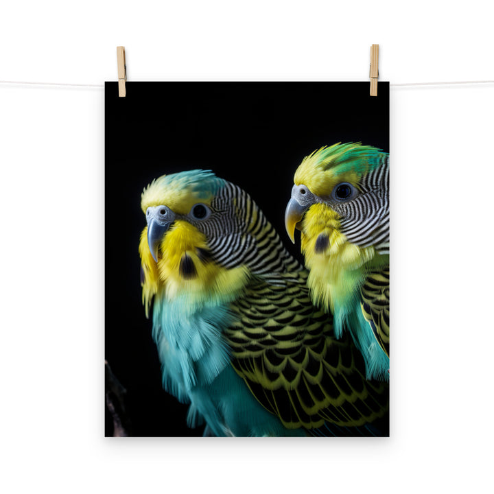 Budgerigar Photo paper poster - PosterfyAI.com