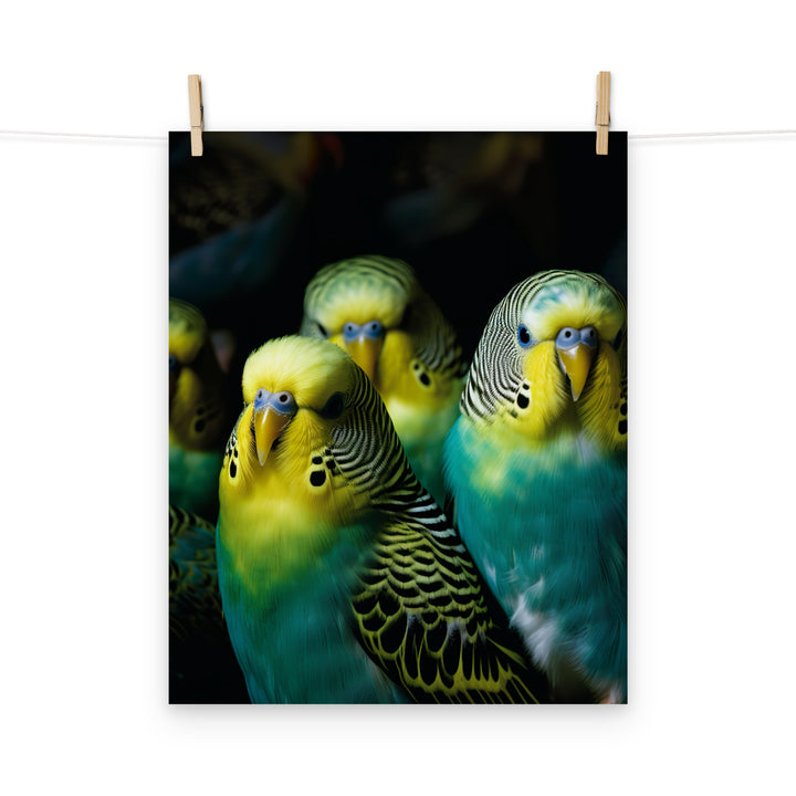Budgerigar Photo paper poster - PosterfyAI.com