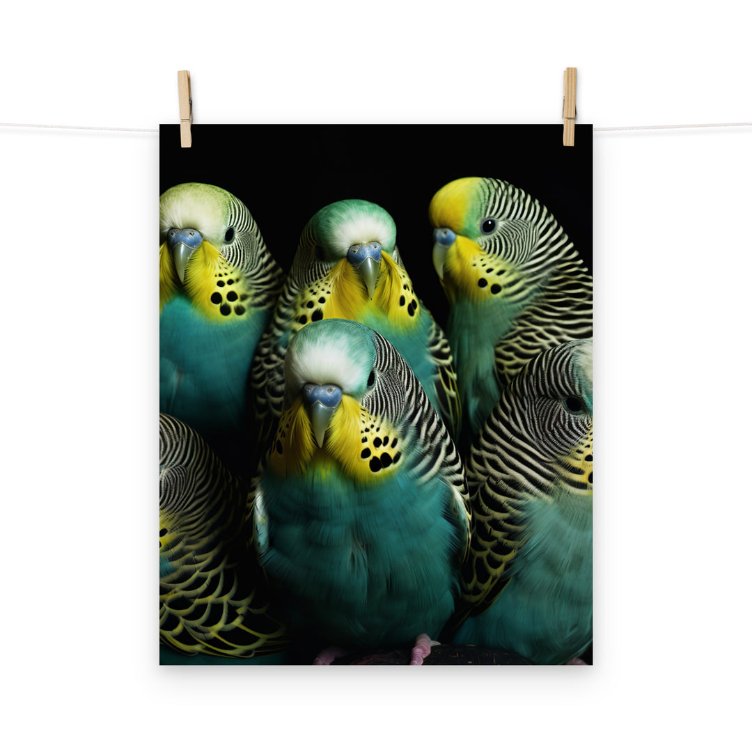 Budgerigar Photo paper poster - PosterfyAI.com