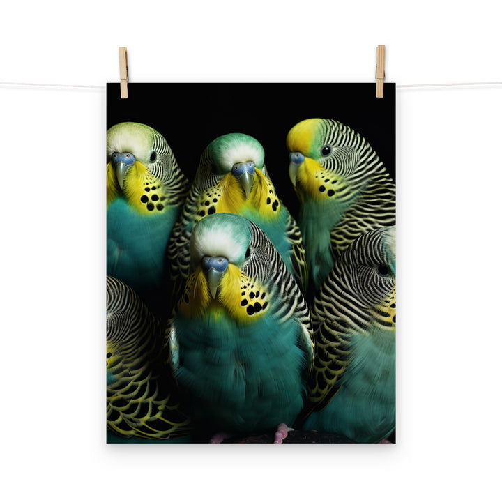 Budgerigar Photo paper poster - PosterfyAI.com
