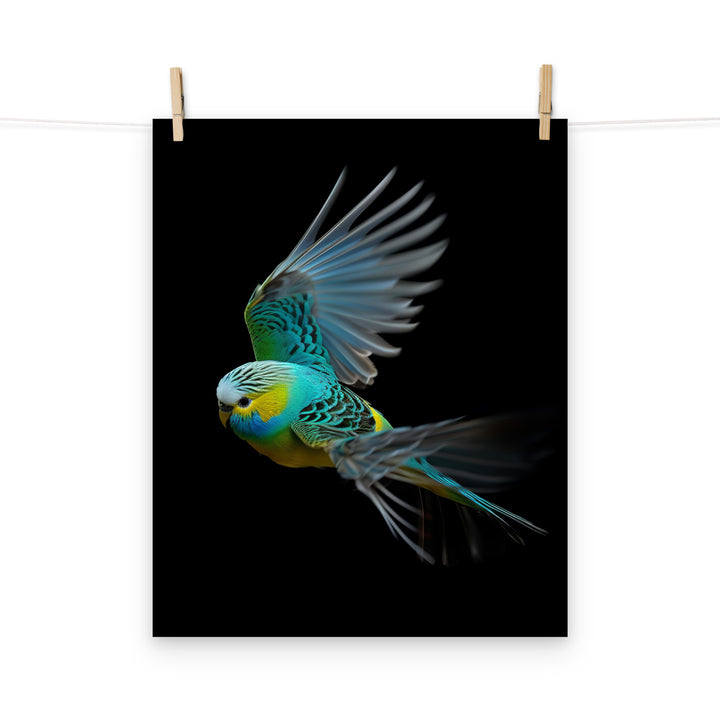 Budgerigar Photo paper poster - PosterfyAI.com
