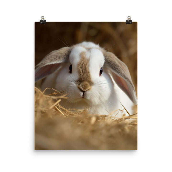 Mini Rex Bunny Photo paper poster - PosterfyAI.com
