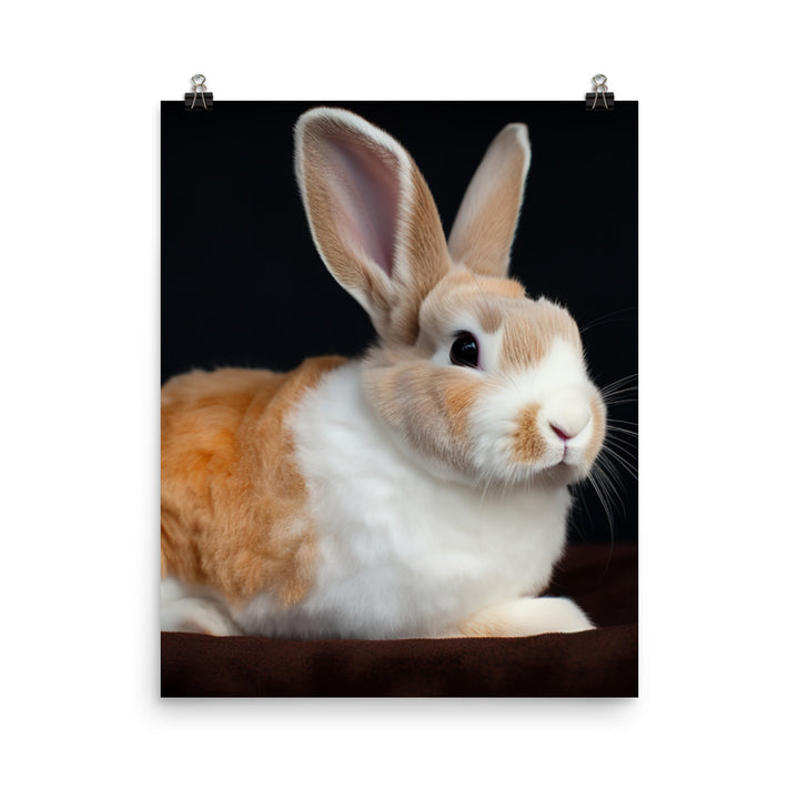 Mini Rex Bunny Photo paper poster - PosterfyAI.com
